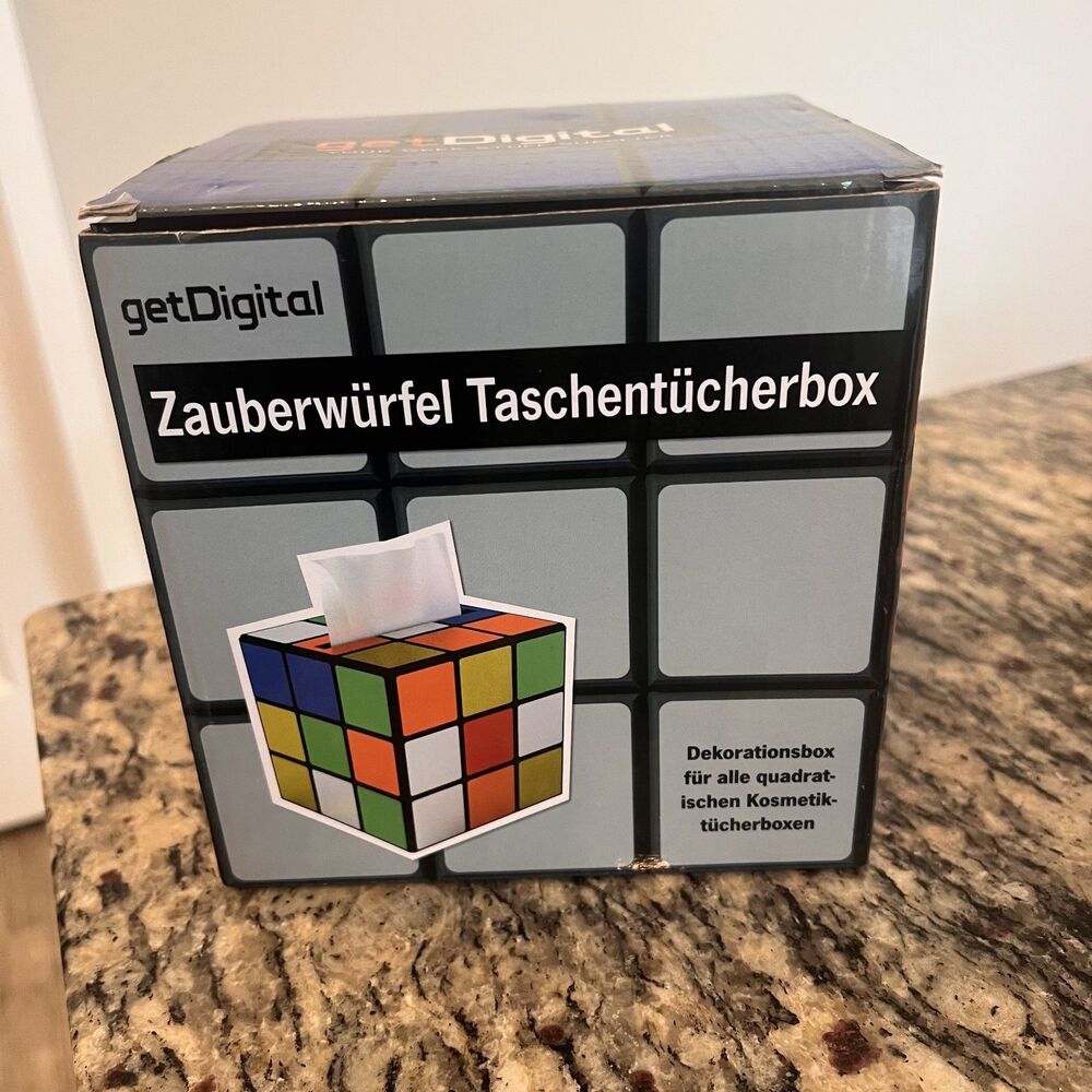 getDigital Plastic Magic Cube Tissue Box Cover
